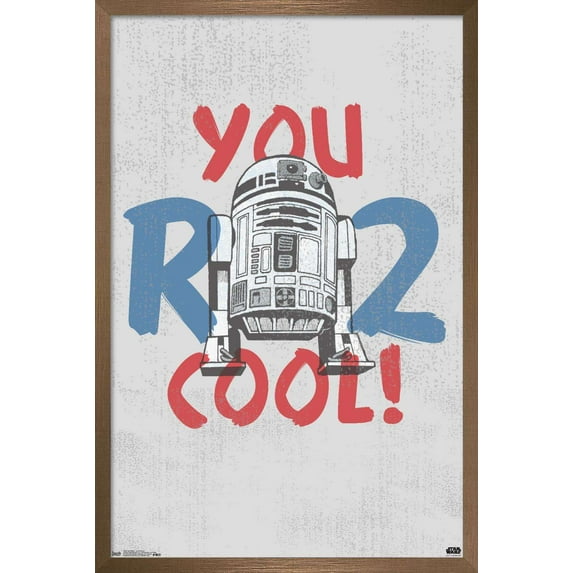 Star Wars: Saga - You R2 Cool Wall Poster, 22.375" x 34", Framed