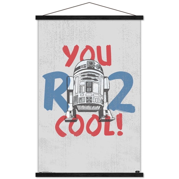 Star Wars: Saga - You R2 Cool Wall Poster with Wooden Magnetic Frame, 22.375" x 34"