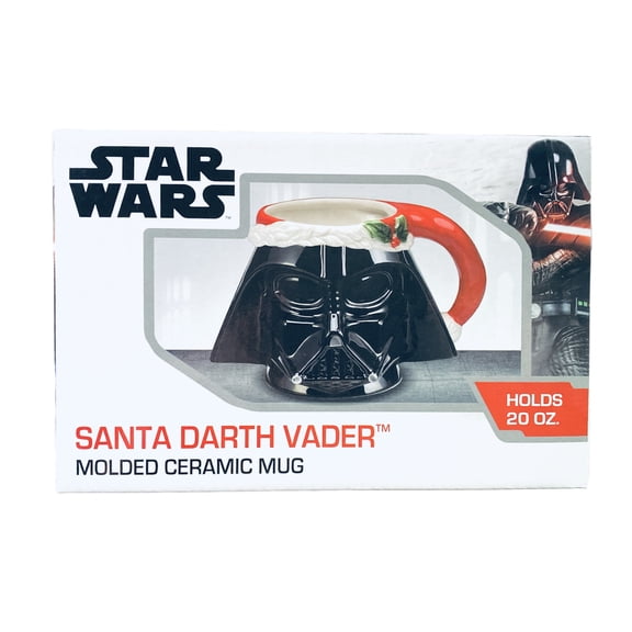 Star Wars Santa Darth Vader Molded Ceramic Mug, 20 Oz.