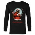 thumbnail image 1 of Star Wars Santa Yoda Merry You Will Be - Long Sleeve T-Shirt for Men -Customized-Black, 1 of 5