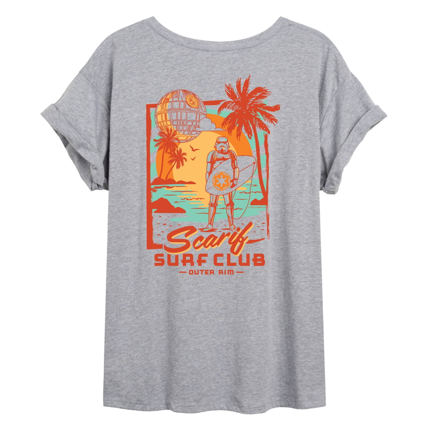Star Wars - Scarif Surf Club Oversized - Women's Oversized Graphic T-Shirt