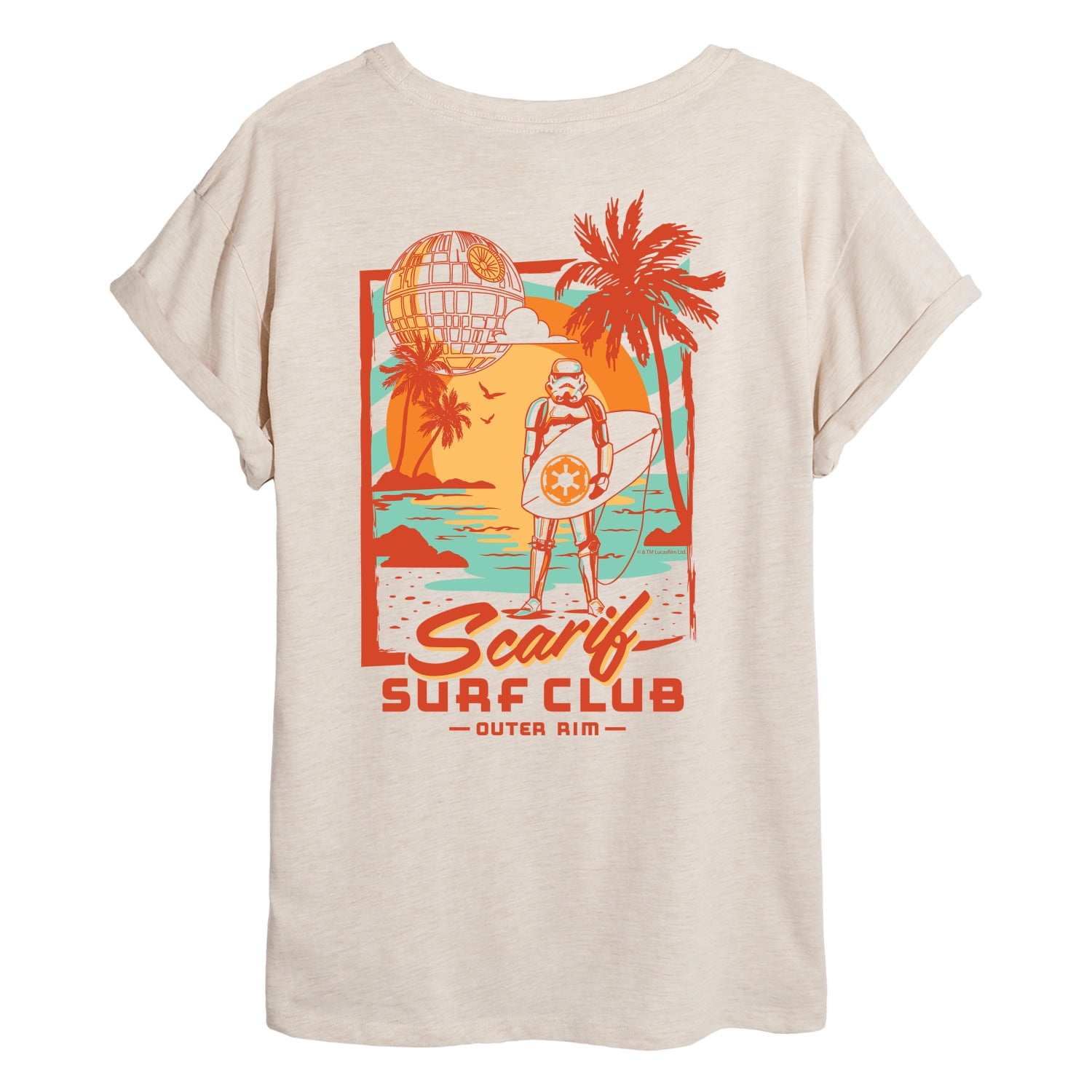 Star Wars - Scarif Surf Club Oversized - Women's Oversized Graphic T-Shirt