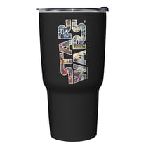 Star Wars Scene Logo Stainless Steel Tumbler w/Lid Black 27 oz.