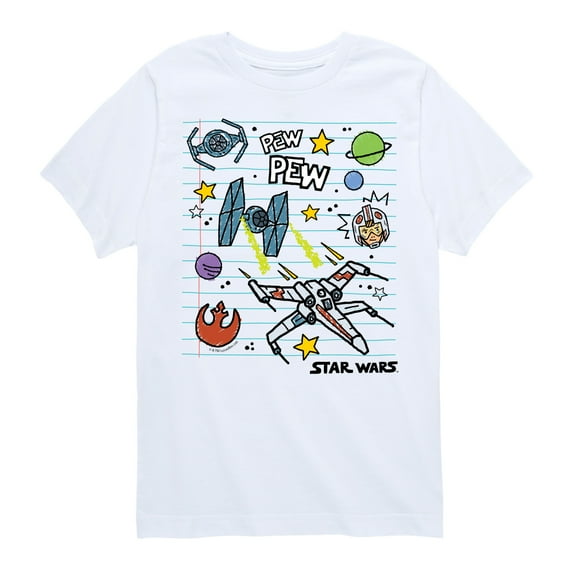 Star Wars - Scribble Ships - Toddler And Youth Short Sleeve Tee