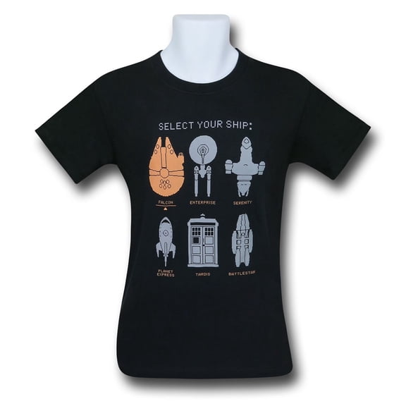 Select Your Ship Men's T-Shirt-Large