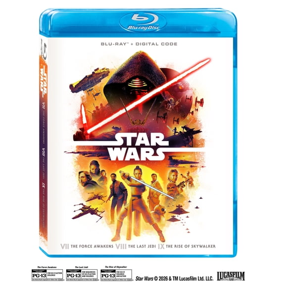Star Wars: Sequel Trilogy (Blu-Ray + Digital Copy) Lucasfilm, Action & Adventure