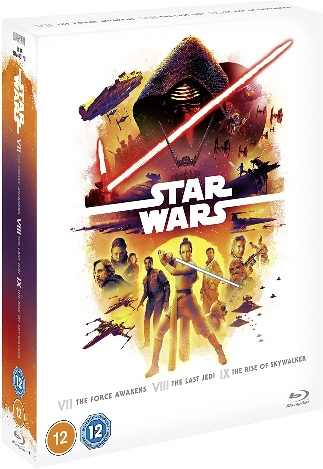 Star Wars Sequel Trilogy Box Set Blu-ray (Episodes 7-9) [2022] [Region  Free] 