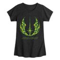 thumbnail image 1 of Star Wars - Shamrock Jedi Crest Fitted Short Sleeve Graphic T-Shirt, 1 of 4