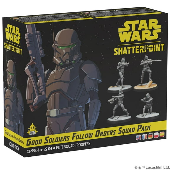 Star Wars: Shatterpoint Miniatures Game– Good Soldiers Follow Orders Squad Pack for Ages 14 and up, from Asmodee