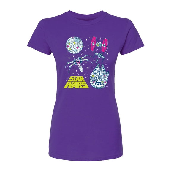 Star Wars - Ship Grid - Juniors Fitted Tee