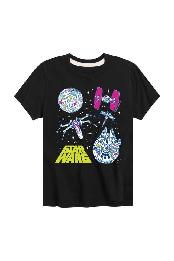 - Millennium Falcon, Death Star, & Ships - Toddler And Youth Short Sleeve Tee