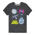 thumbnail image 1 of Star Wars - Millennium Falcon, Death Star, & Ships - Toddler And Youth Short Sleeve Tee, 1 of 5