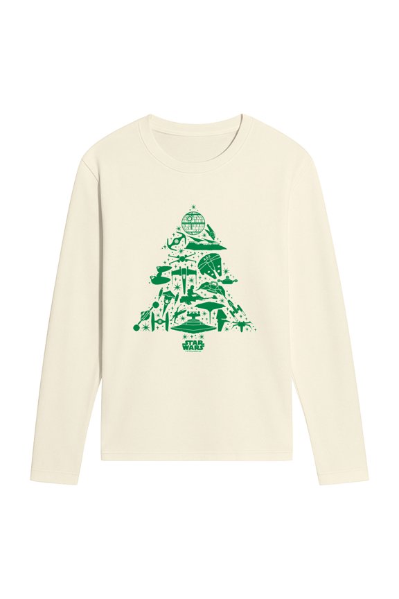 - Ship Tree - Men's Long Sleeve Graphic T-Shirt