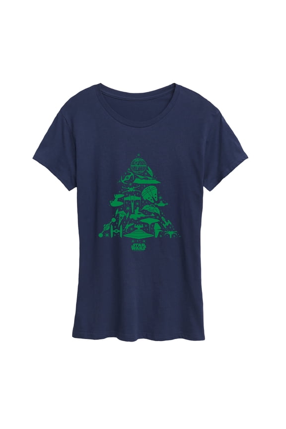- Ship Tree - Women's Short Sleeve Graphic T-Shirt