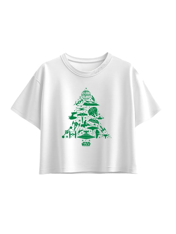 - Ship Tree Girls' Short Sleeve Boxy Graphic T-Shirt