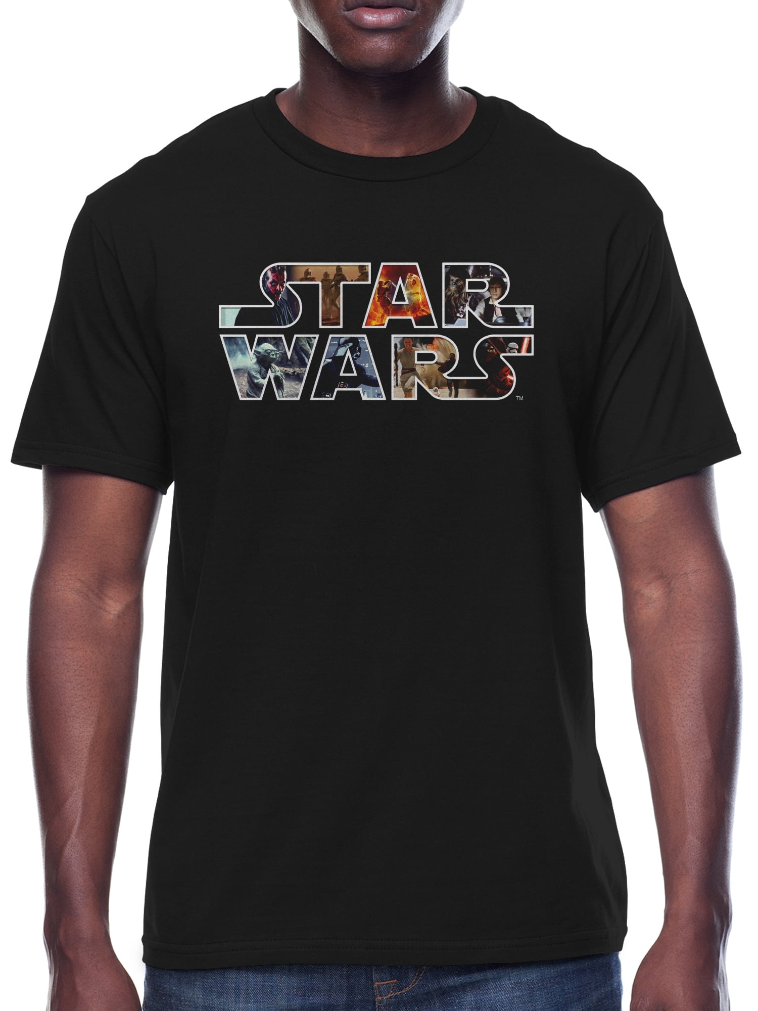Star Wars Short Sleeve Graphic Crew Neck Relaxed Fit T-Shirt Star Wars Short Sleeve Graphic Crew Neck Relaxed Fit T-Shirt