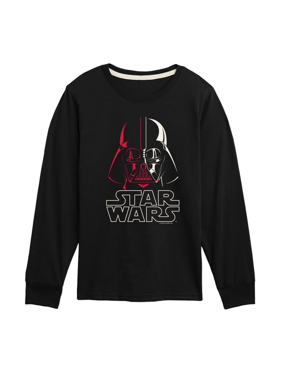 - Darth Vader Logo Boys' Long Sleeve Graphic T-Shirt