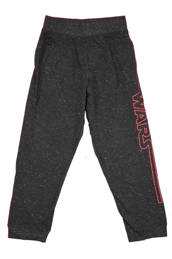 Simple Red Outline Word Logo Lounge Pajama Pants (X-Large)