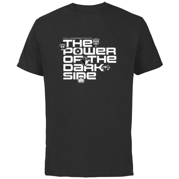 Star Wars Sith You Underestimate the Power of the Dark Side - Short Sleeve Cotton T-Shirt for Adults - Customized-Black