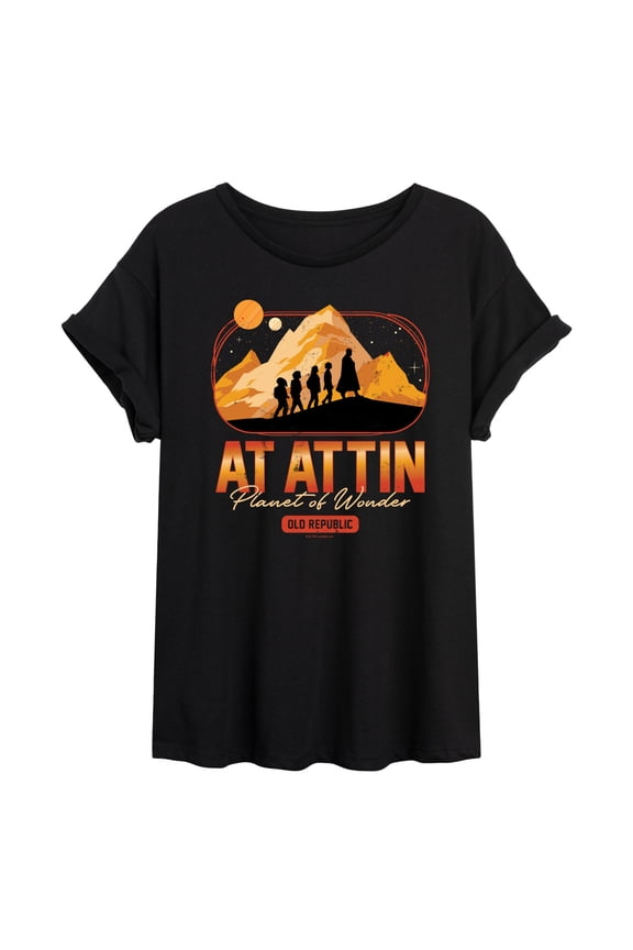 : Skeleton Crew - At Attin Destination - Juniors Oversized Graphic T-Shirt