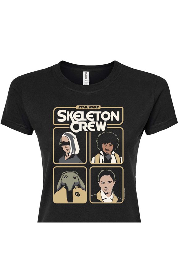 - Skeleton Crew Grid - Juniors Fitted Graphic T-Shirt