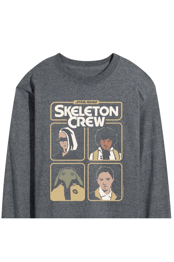 - Skeleton Crew Grid - Men's Long Sleeve Graphic T-Shirt