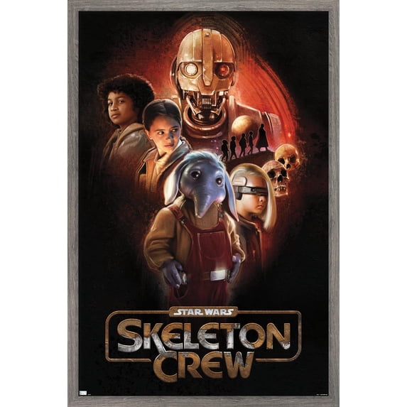Star Wars: Skeleton Crew - Group Wall Poster, 14.725" x 22.375" Framed