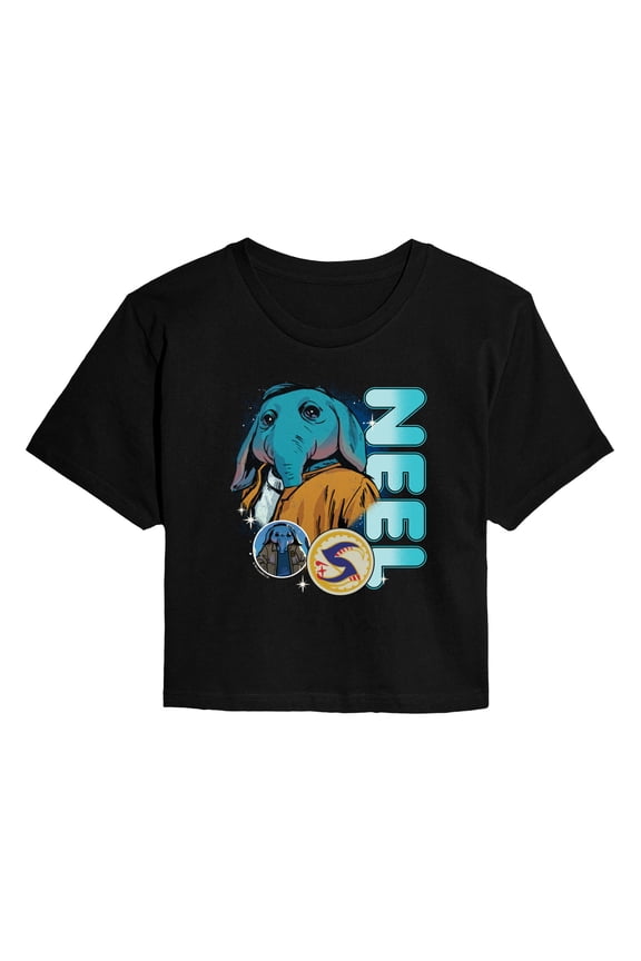 : Skeleton Crew - Neel Bootleg - Juniors Cropped Graphic T-Shirt