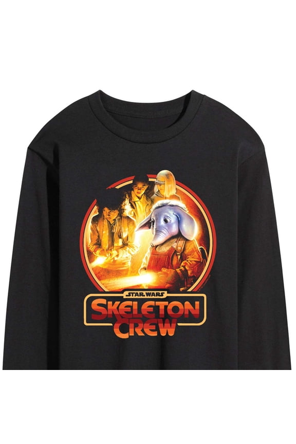 - Skeleton Crew Retro Circle - Men's Long Sleeve Graphic T-Shirt