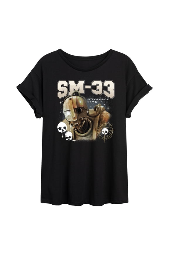 : Skeleton Crew - SM33 Bootleg - Juniors Oversized Graphic T-Shirt