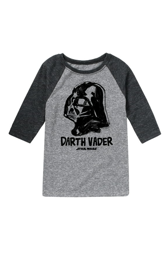 - Sketch Darth Vader - Toddler And Youth Raglan