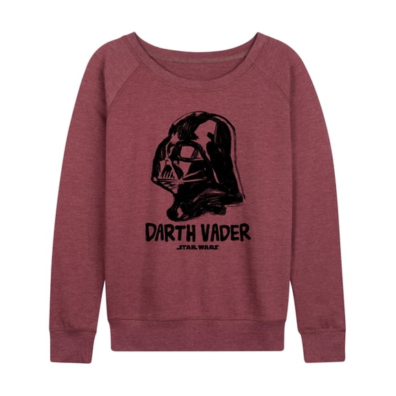 Star Wars - Sketch Darth Vader - Women's French Terry Pullover Long Sleeve Shirt