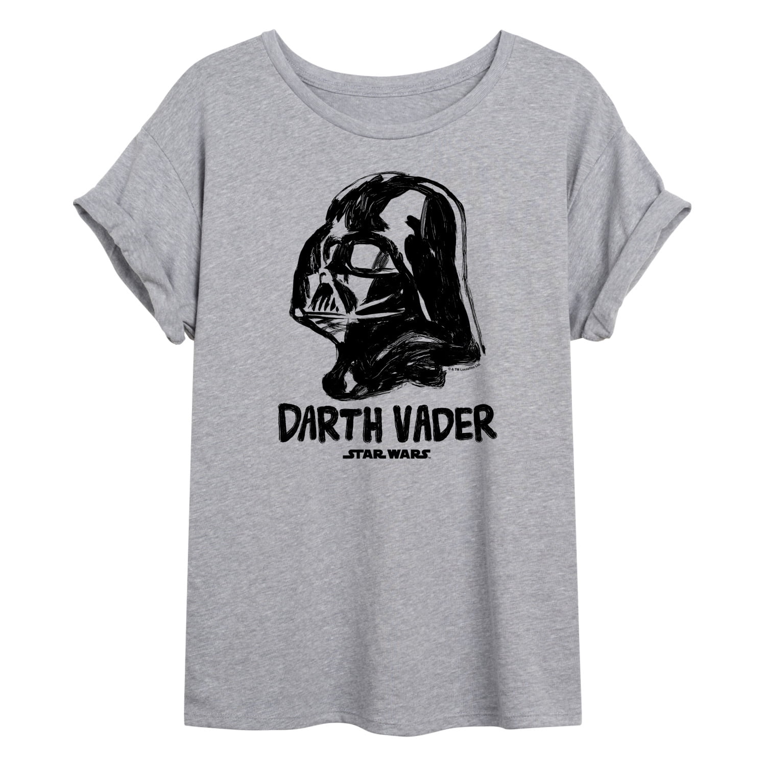 Star Wars Womens/Ladies Darth Vader Come To The Dark Side Sketch Cotton T-Shirt