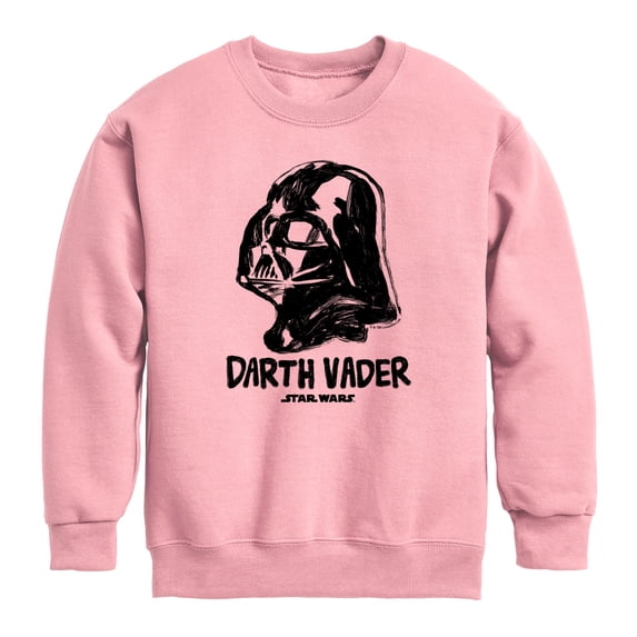 Star Wars - Sketch Darth Vader - Youth Boys Crew Fleece Sweatshirt