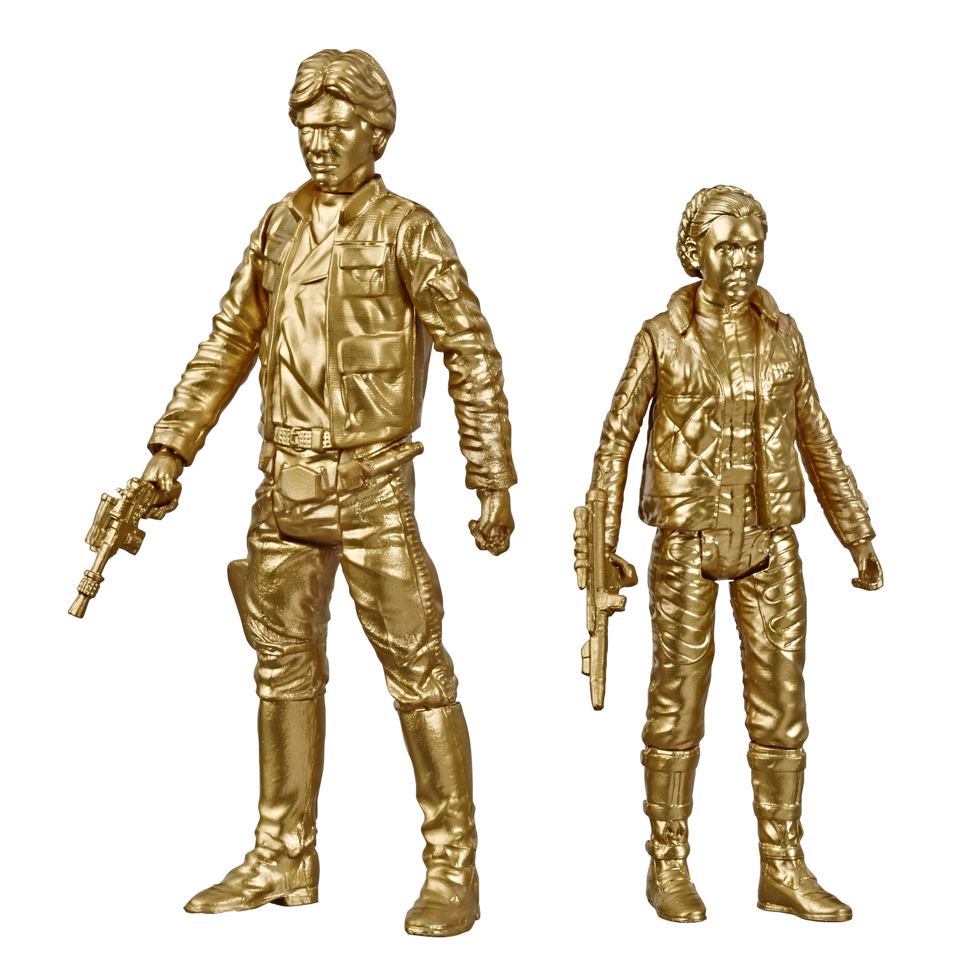 Star Wars: Skywalker Saga Han Solo and Princess Leia Toy Action Figure for Boys and Girls (2”)