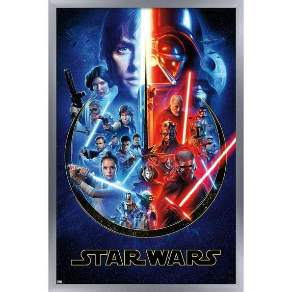 Star Wars - Skywalker Saga Wall Poster, 14.725" x 22.375", Framed