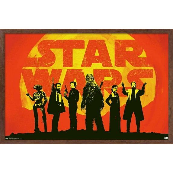 Star Wars: Solo - Group Wall Poster, 14.725" x 22.375", Framed