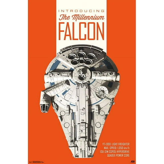 Star Wars: Solo - Millennium Falcon Wall Poster, 22.375" x 34"