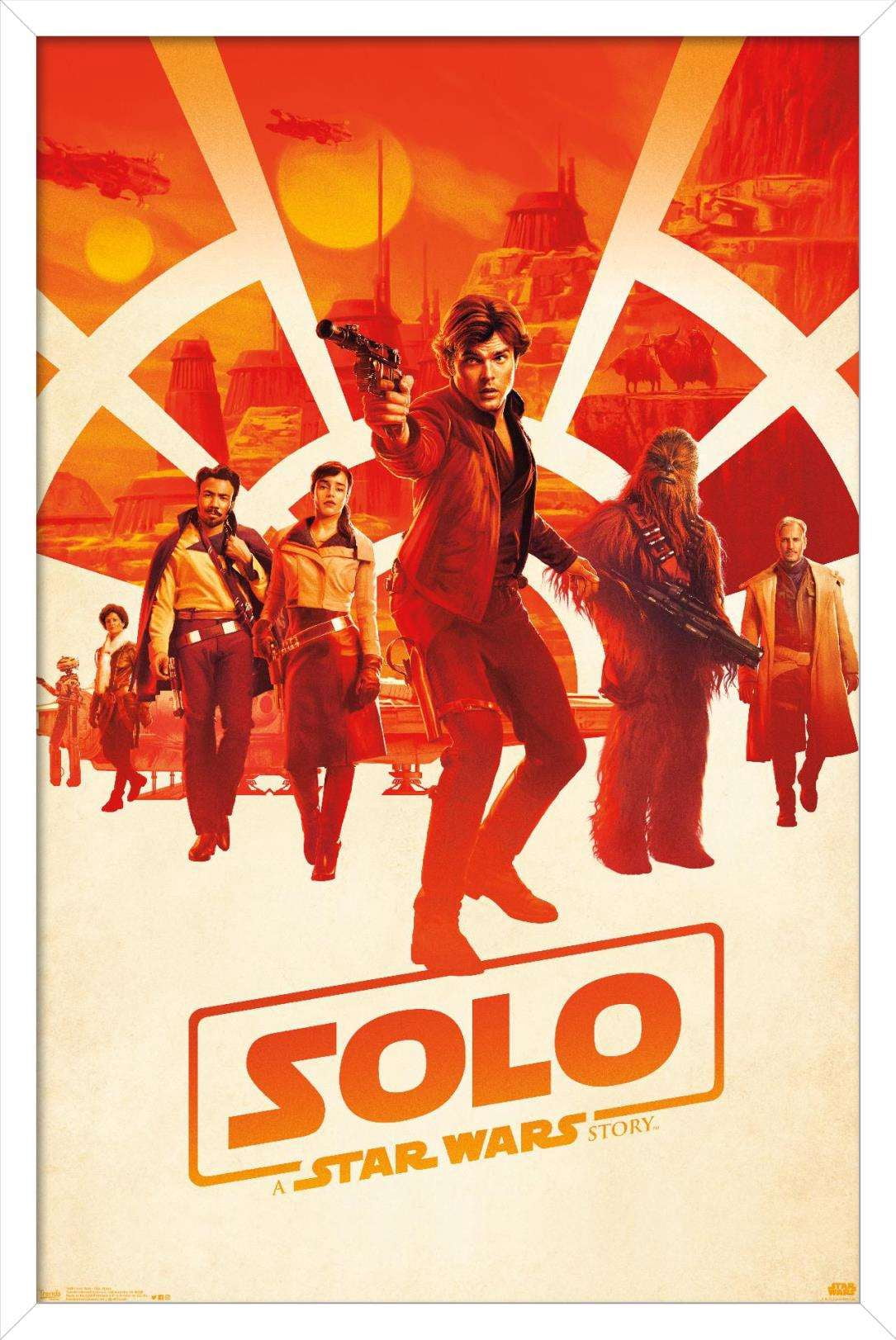 Star Wars: Solo - One Sheet Wall Poster, 14.725" x 22.375", Framed
