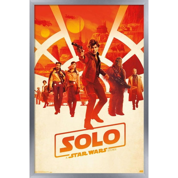 Star Wars: Solo - One Sheet Wall Poster, 14.725" x 22.375", Framed