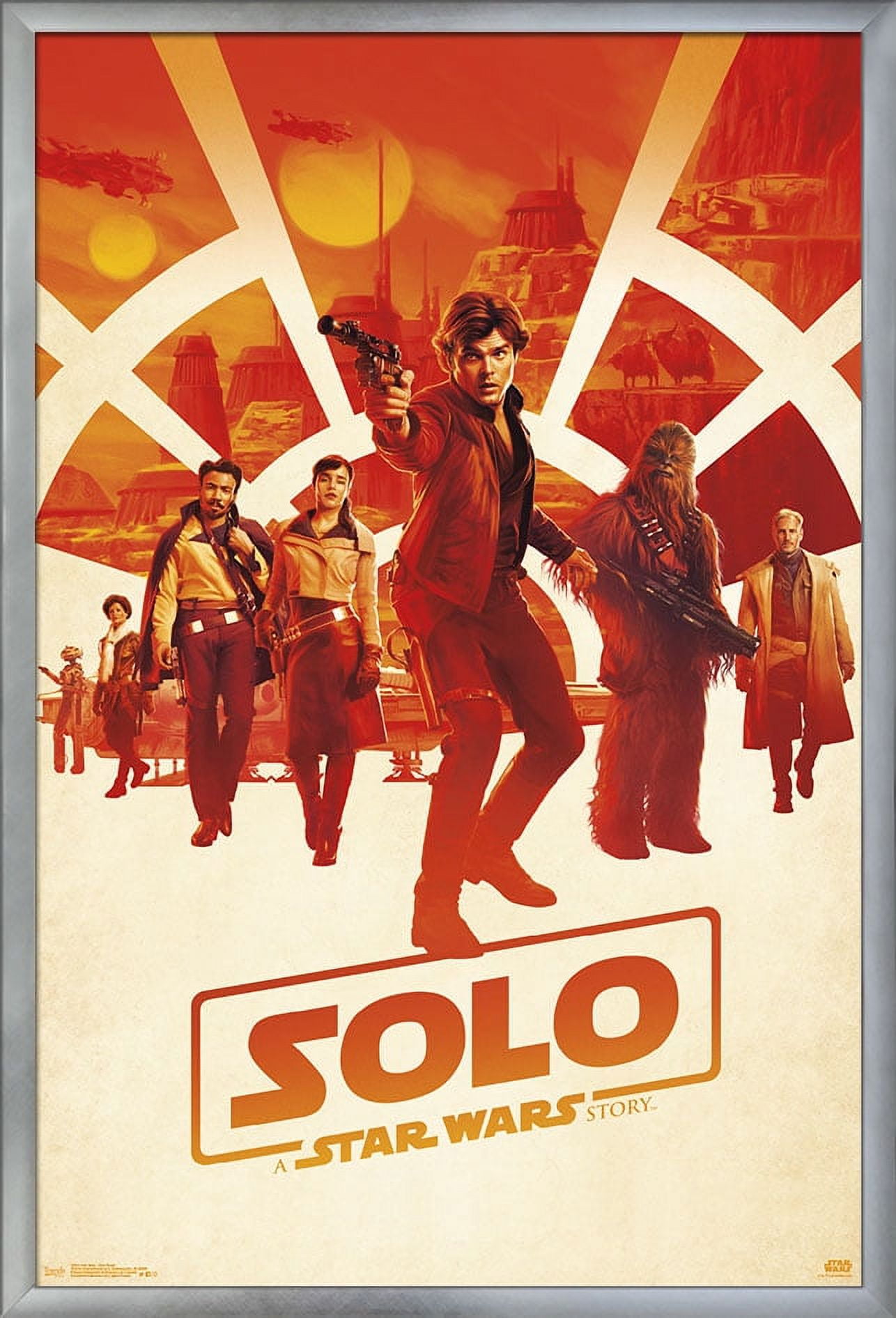 Star Wars: Solo - One Sheet Wall Poster, 22.375" x 34", Framed