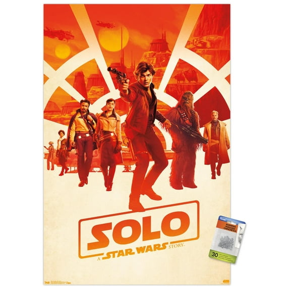 Star Wars: Solo - One Sheet Wall Poster with Push Pins, 22.375" x 34"
