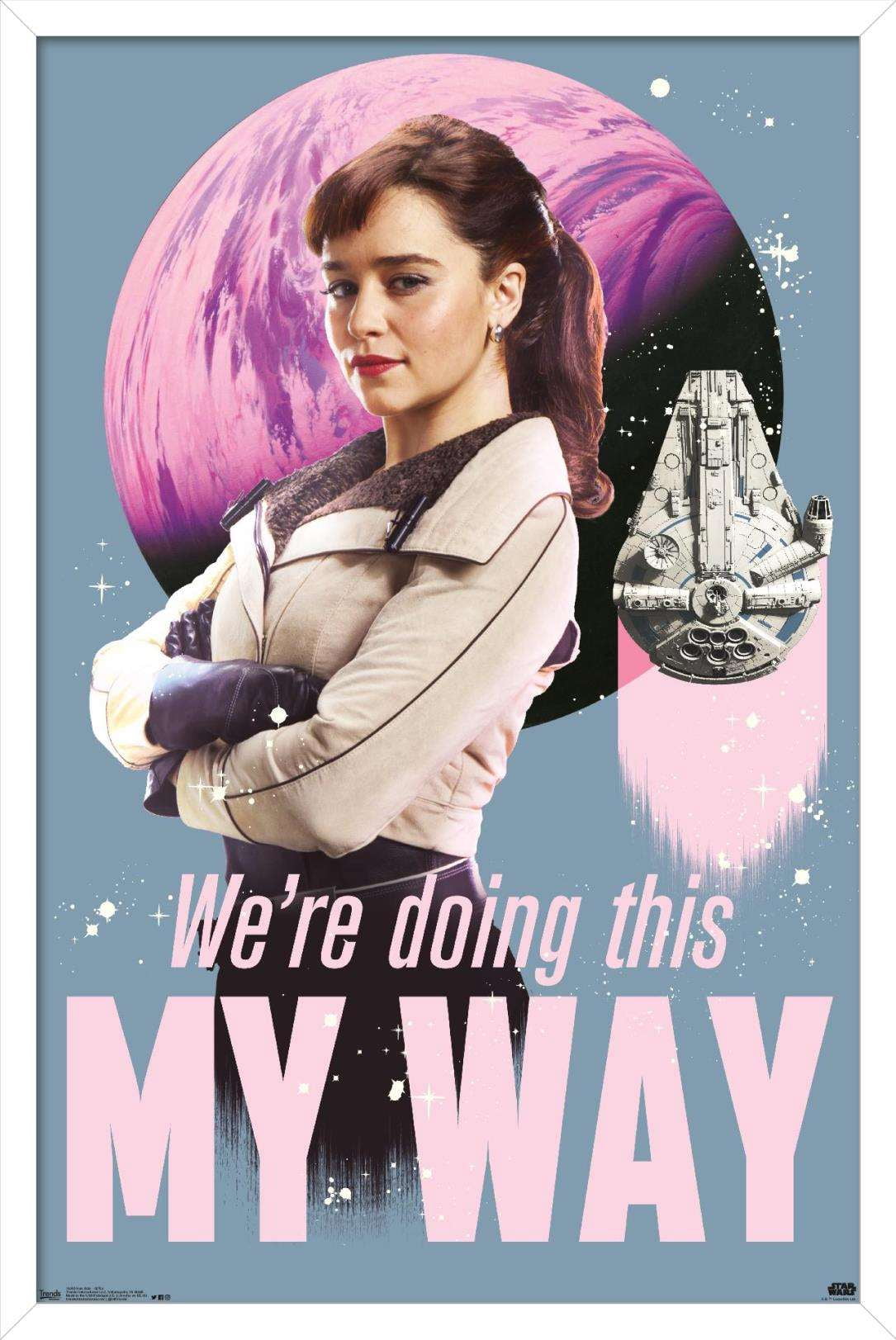 Star Wars: Solo - Qi'Ra Wall Poster, 14.725" x 22.375", Framed
