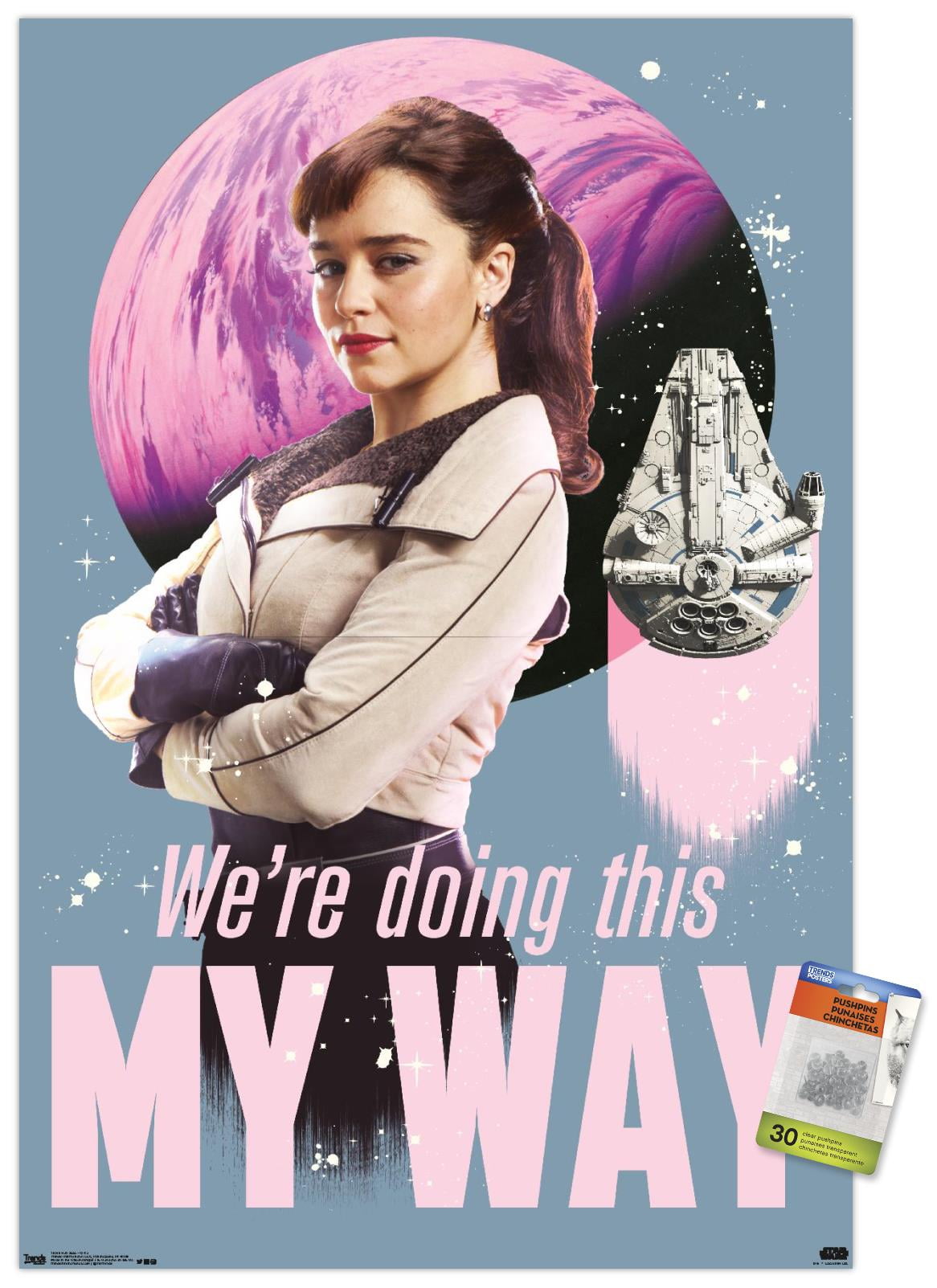 Star Wars: Solo - Qi'Ra Wall Poster with Push Pins, 22.375" x 34"