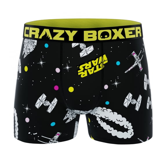 Star Wars Spaceships Battle Men's Crazy Boxer Briefs-Small (28-30)