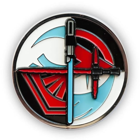 Star Wars Spinning Lightsabers Official Collectible Pin | Measures 2 Inches Tall
