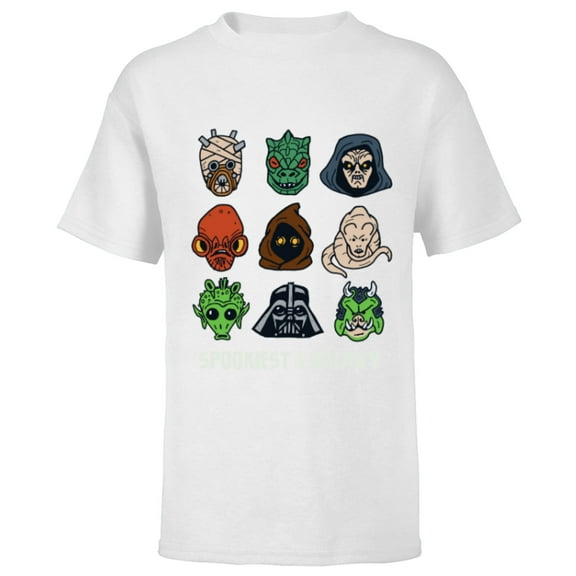 Star Wars Spookiest in the Galaxy - Short Sleeve T-Shirt for Kids - Customized-White