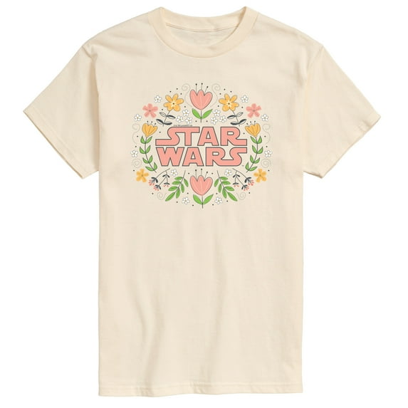 Star Wars - Spring Floral Logo - Men's Short Sleeve Graphic T-Shirt