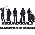 thumbnail image 1 of Star Wars Squad Goals Cartoon Character Customized Wall Decal - Custom Vinyl Wall Art - Personalized Name - Baby Girls Boys Kids Bedroom Decal Room Wall Art Sticker Decoration Size (40x35 inch), 1 of 1