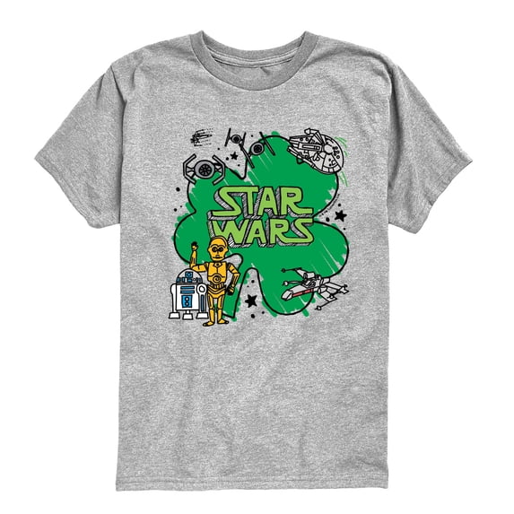 Star Wars - St. Paddy's Scribble Boys' Short Sleeve Graphic T-Shirt